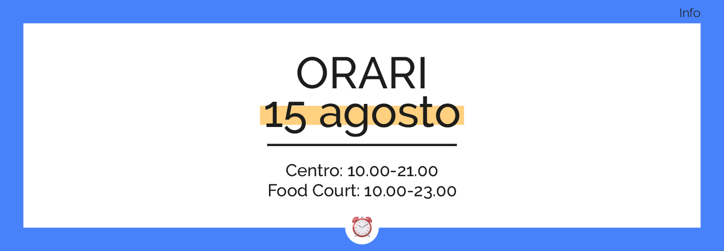 ORARI 15 AGOSTO 2024