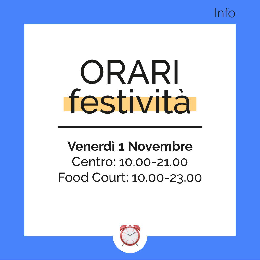 ORARI 1 NOVEMBRE 2024