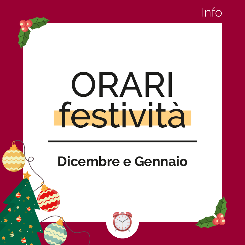 ORARI FESTIVITÀ 2024-2025